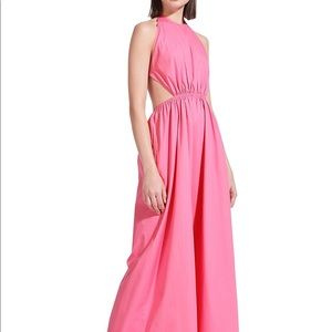 STAUD (sold out) pink Apfel halter dress